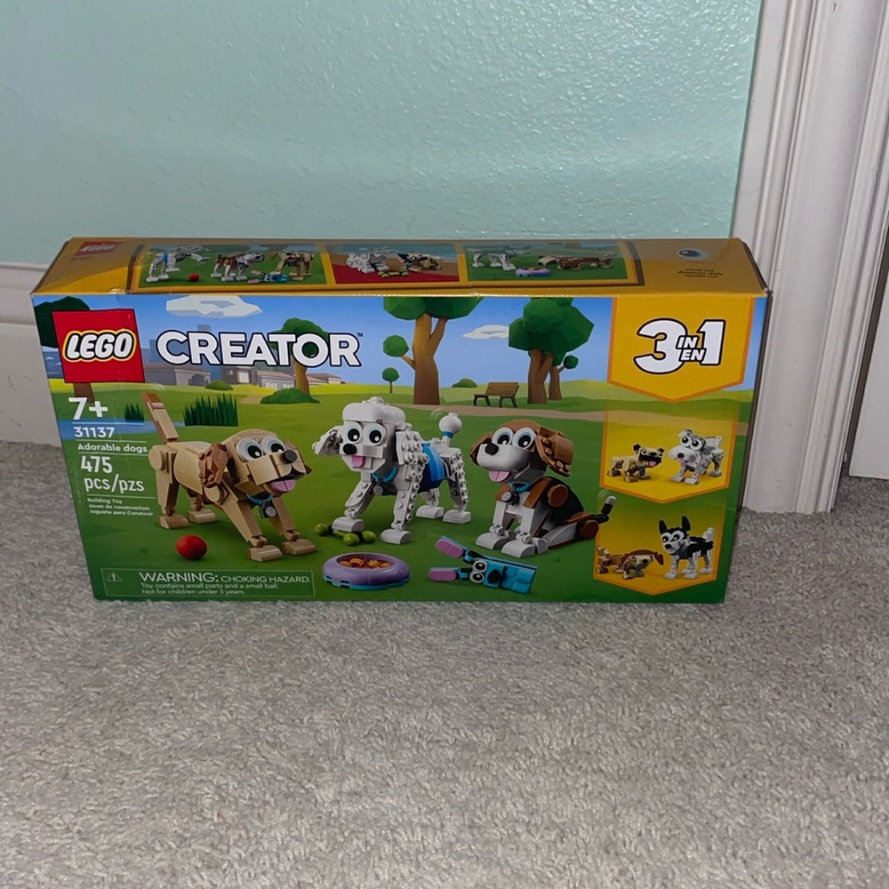 3 in 1 dog Lego set